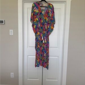 Colorful Geometric Maxi Dress
